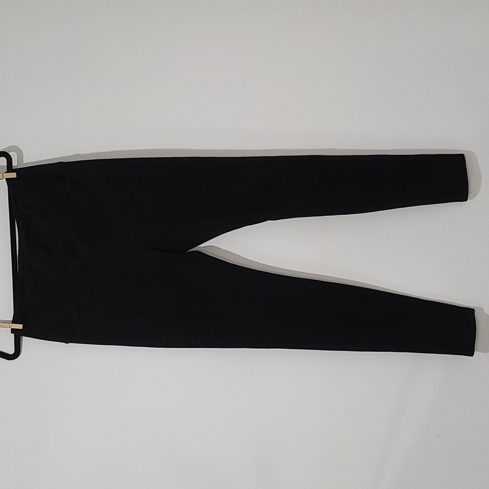 Black suede legging